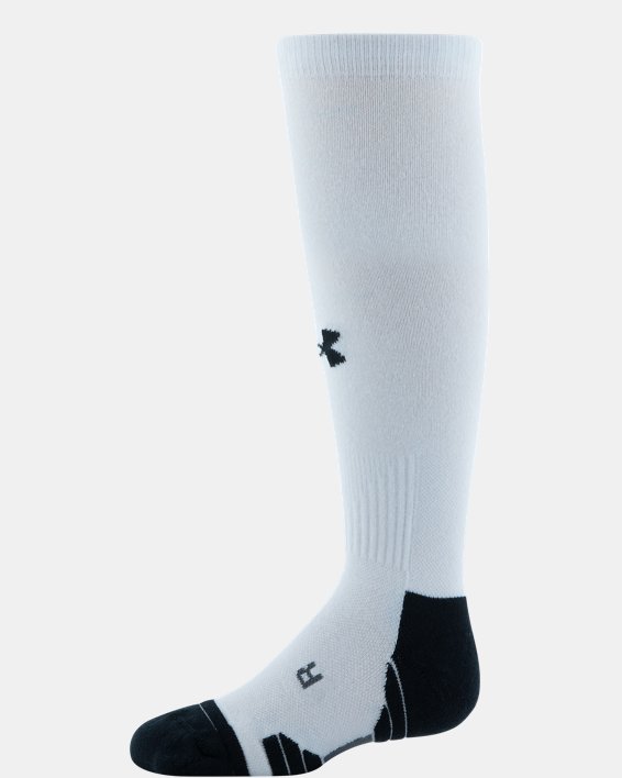 Kids' UA Team Over-The-Calf Socks, White, pdpMainDesktop image number 1